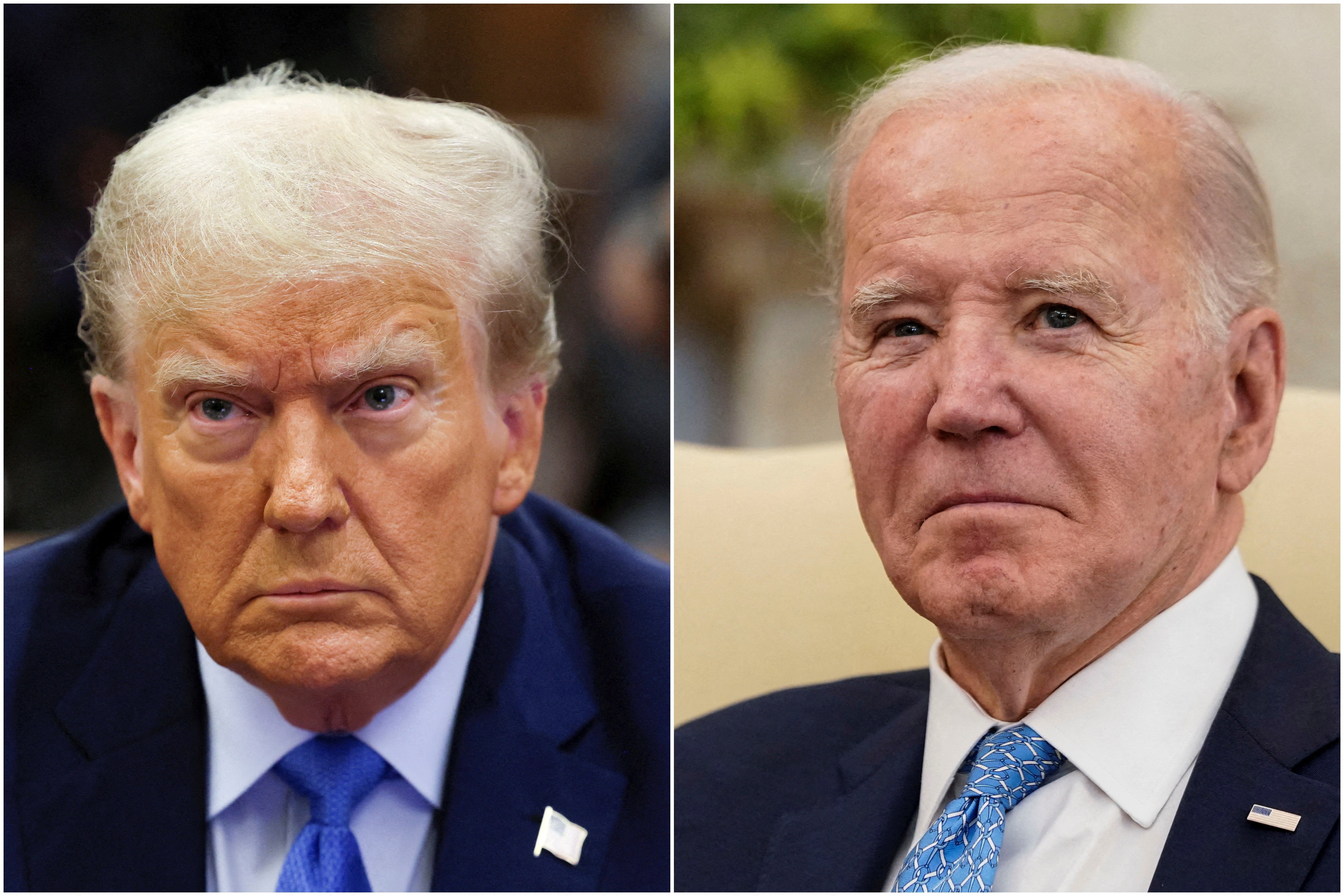 Joe Biden Donald Trump Reuters