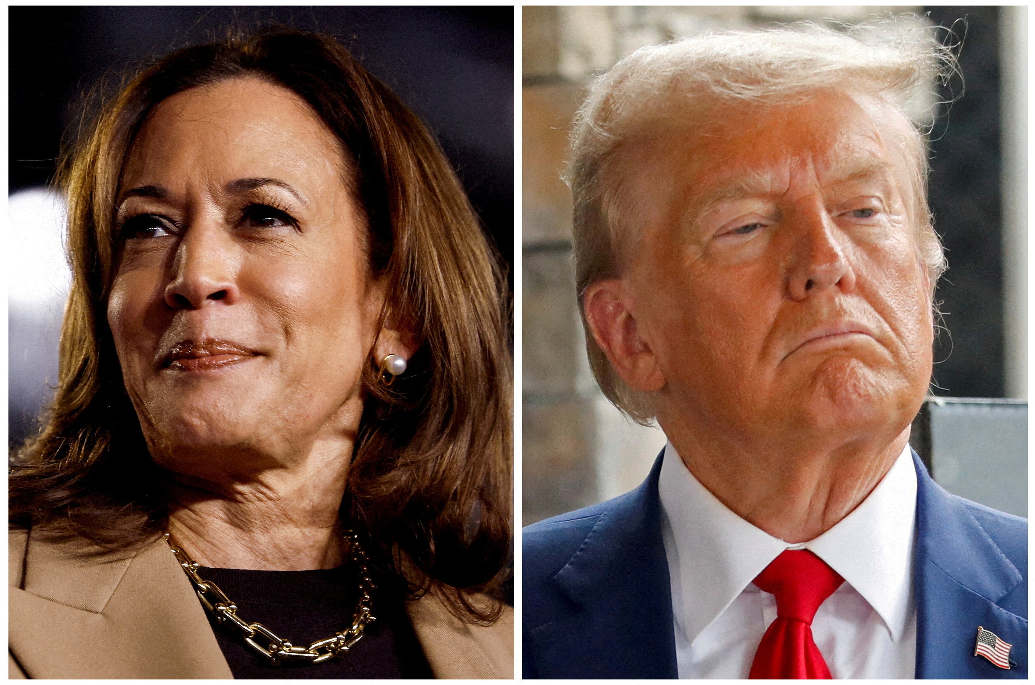 Kamala Harris Donald Trump Reuters