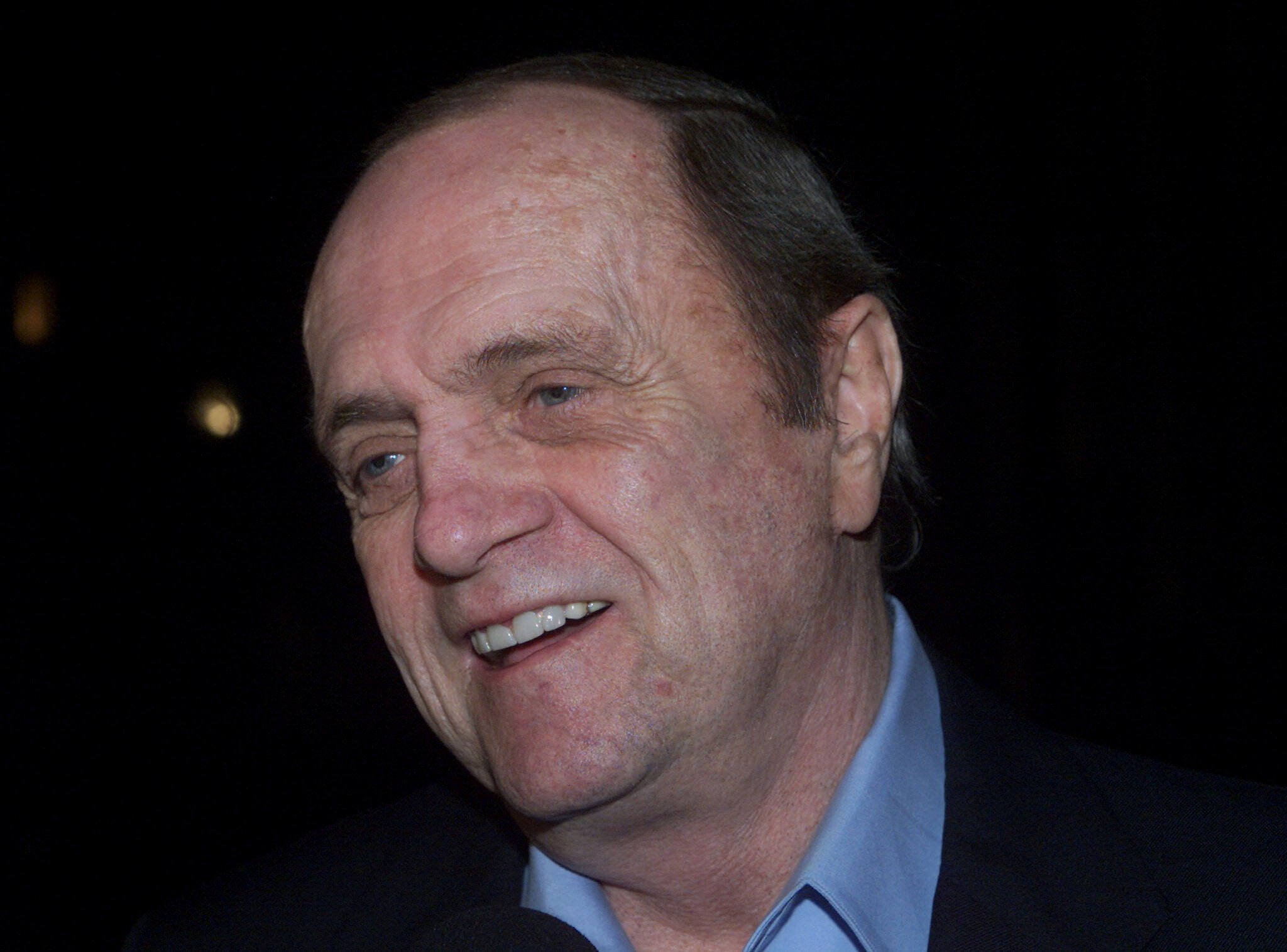 FILE PHOTO: Actor Bob Newhart pose for photographers at the premiere of his new cable television movie 