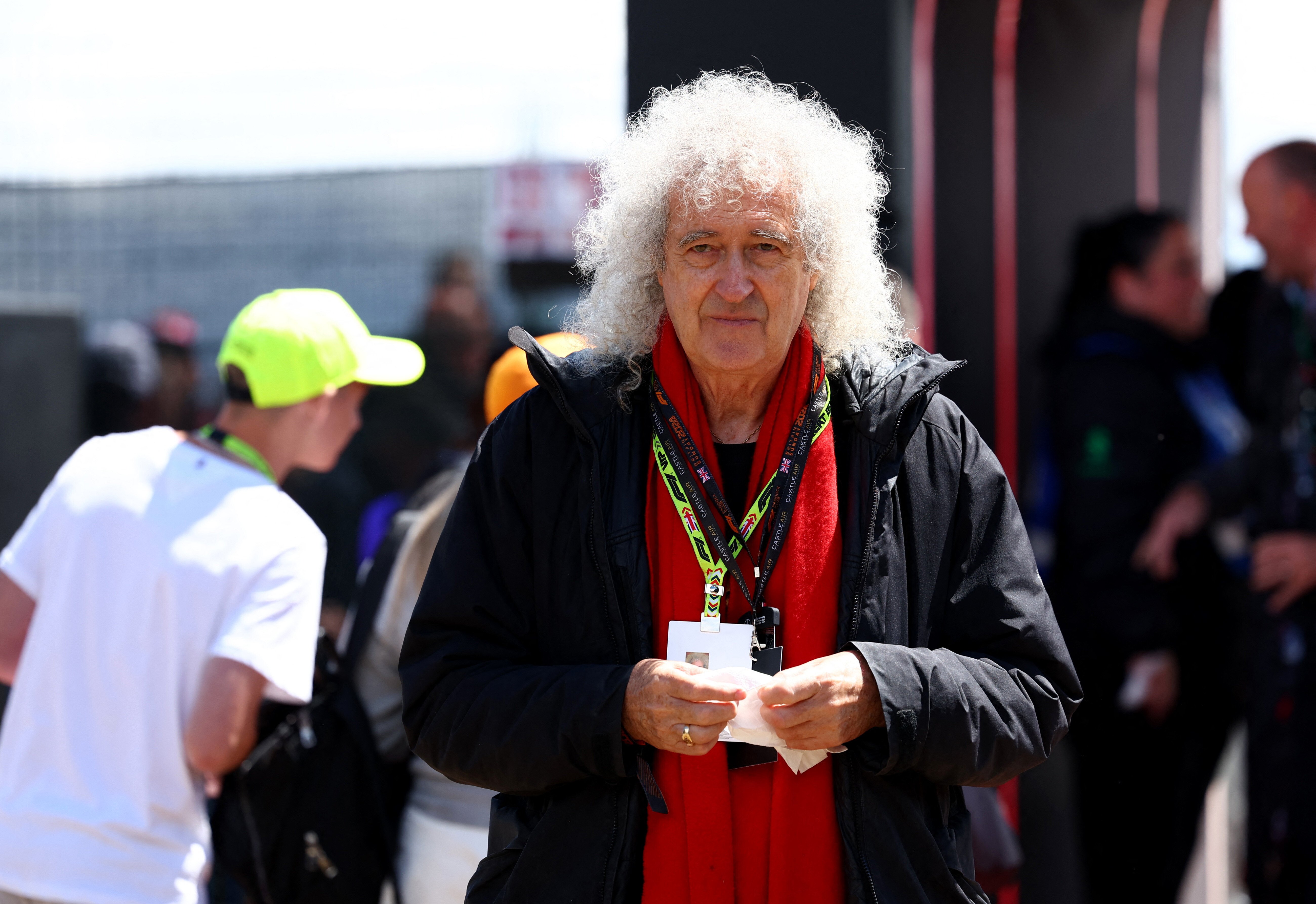 Formula One F1 - British Grand Prix - Silverstone Circuit, Silverstone, Britain - July 7, 2024 Musician Brian May is seen ahead of the race REUTERS/Andrew Boyers