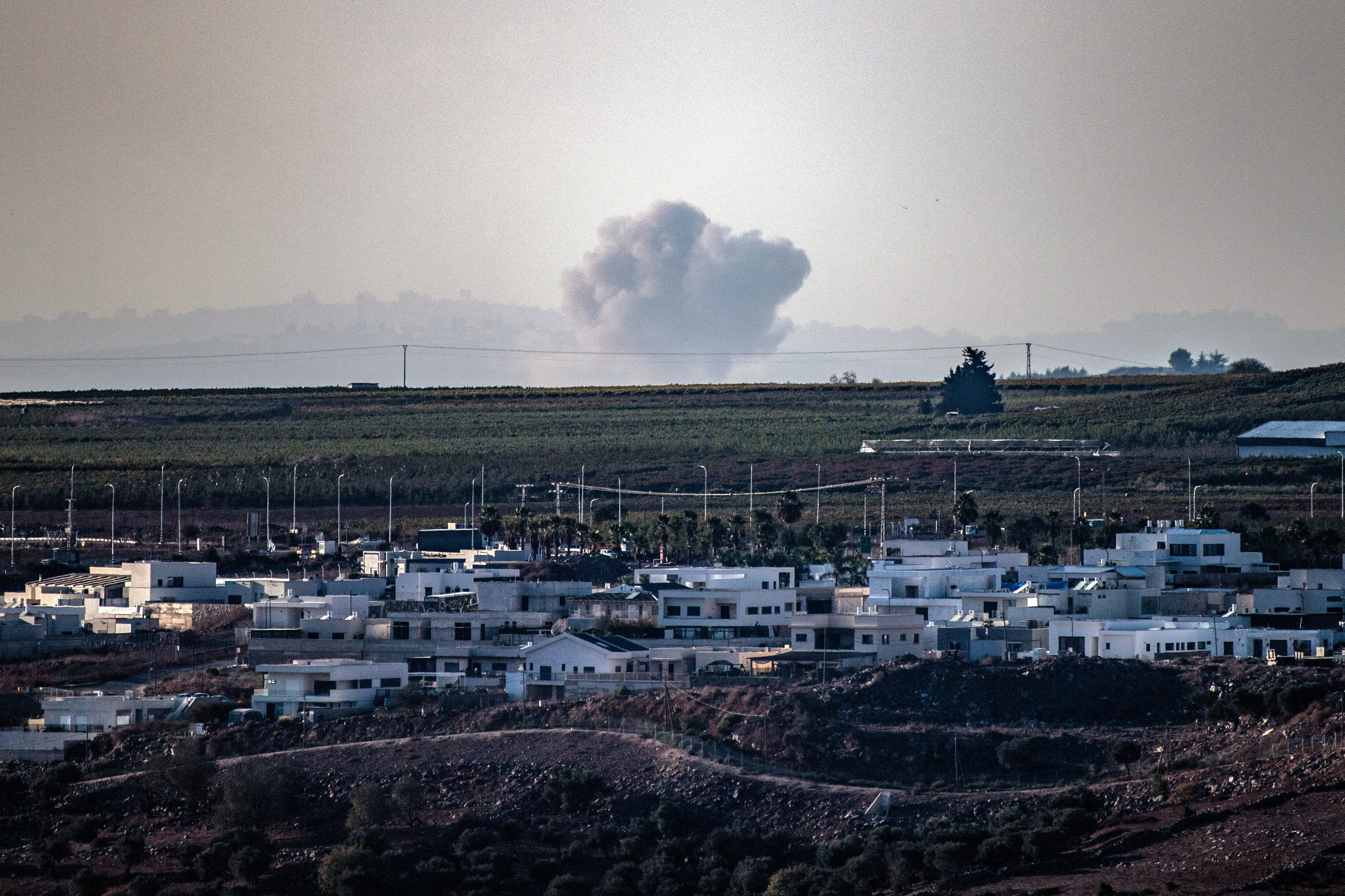 Smoke billows over southern Lebanon following Israeli strikes, amid ongoing cross-border hostilities between Hezbollah and Israeli forces, as seen from the Israeli side of Israel Lebanon border September 23, 2024 REUTERS/Gil Eliyah