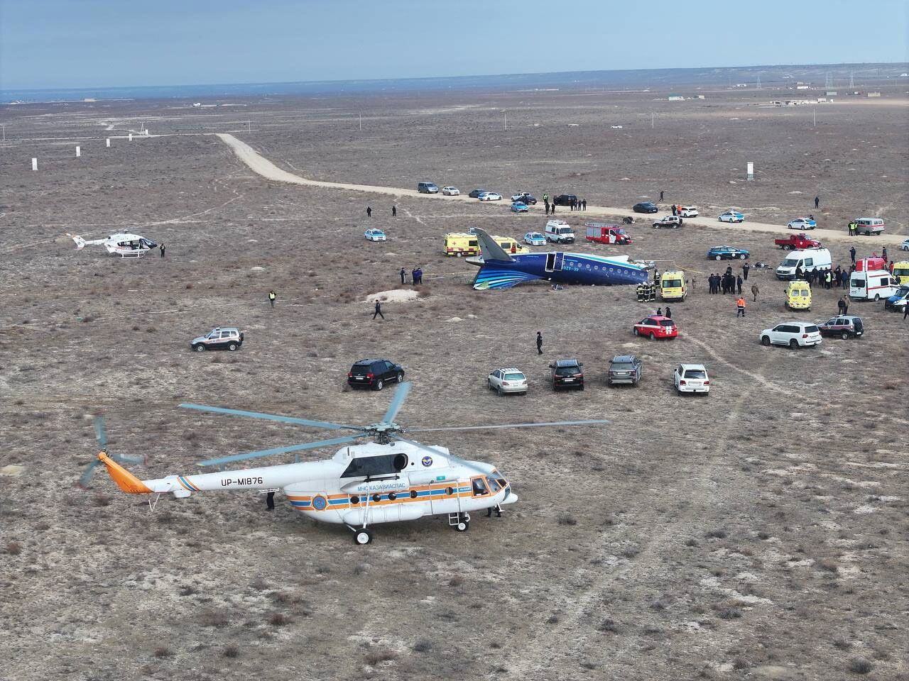 Azerbaijan Airlines plane crashes in Kazakhstan, leaving 38 dead, 29 survivors, officials say