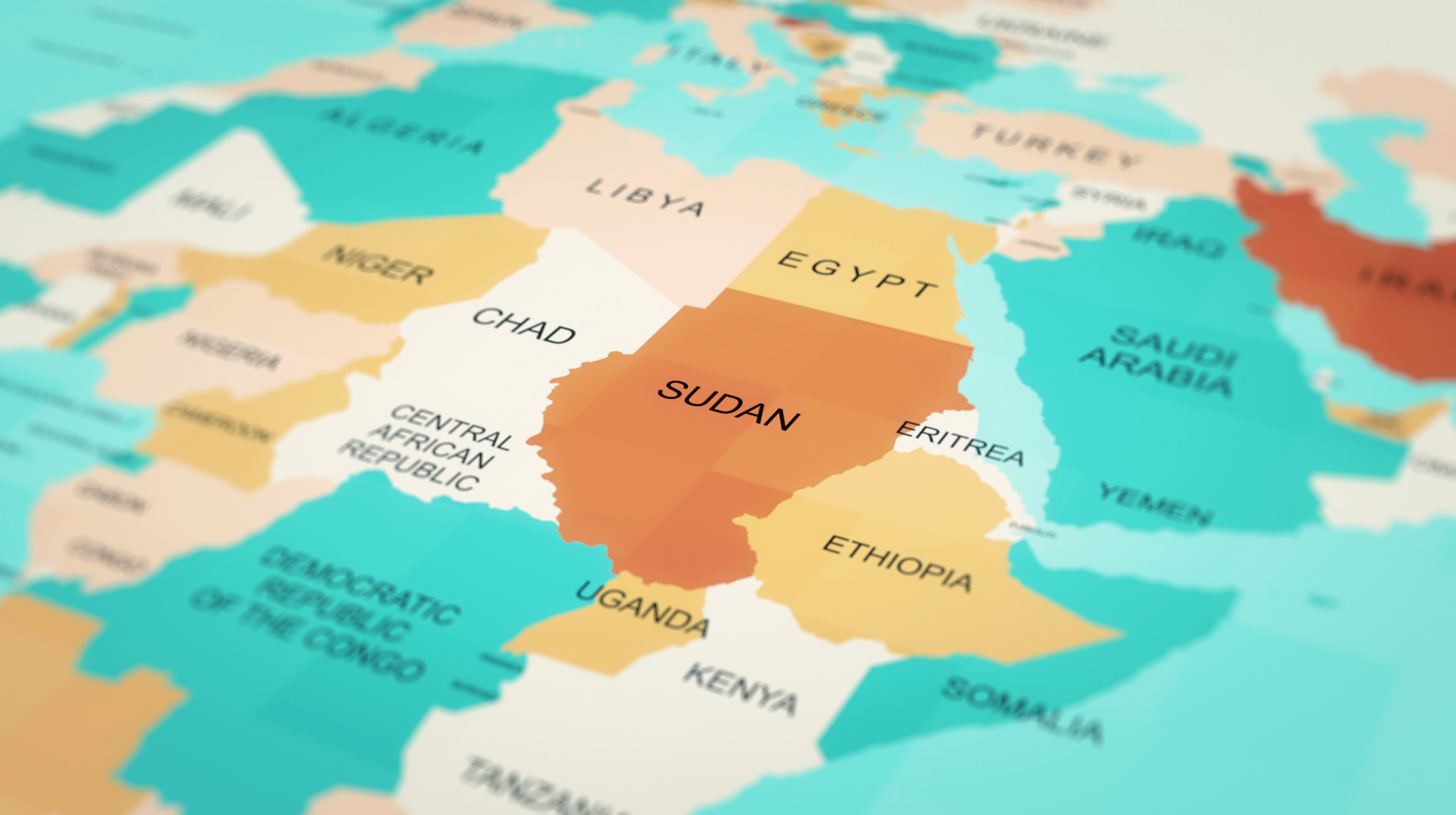 Sudan - World Map