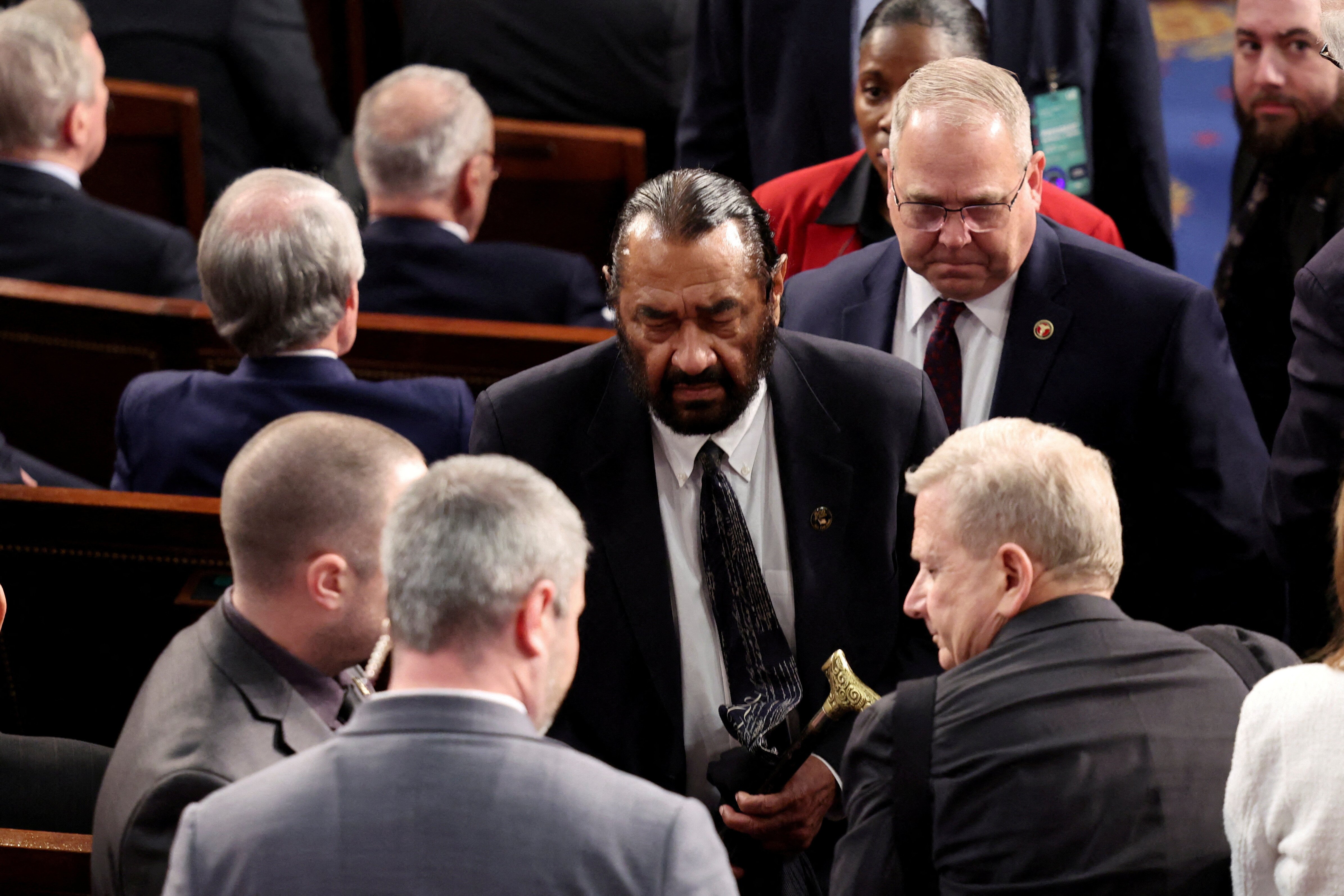 The House censures Democratic Rep. Al Green for disrupting Trump’s joint address to Congress