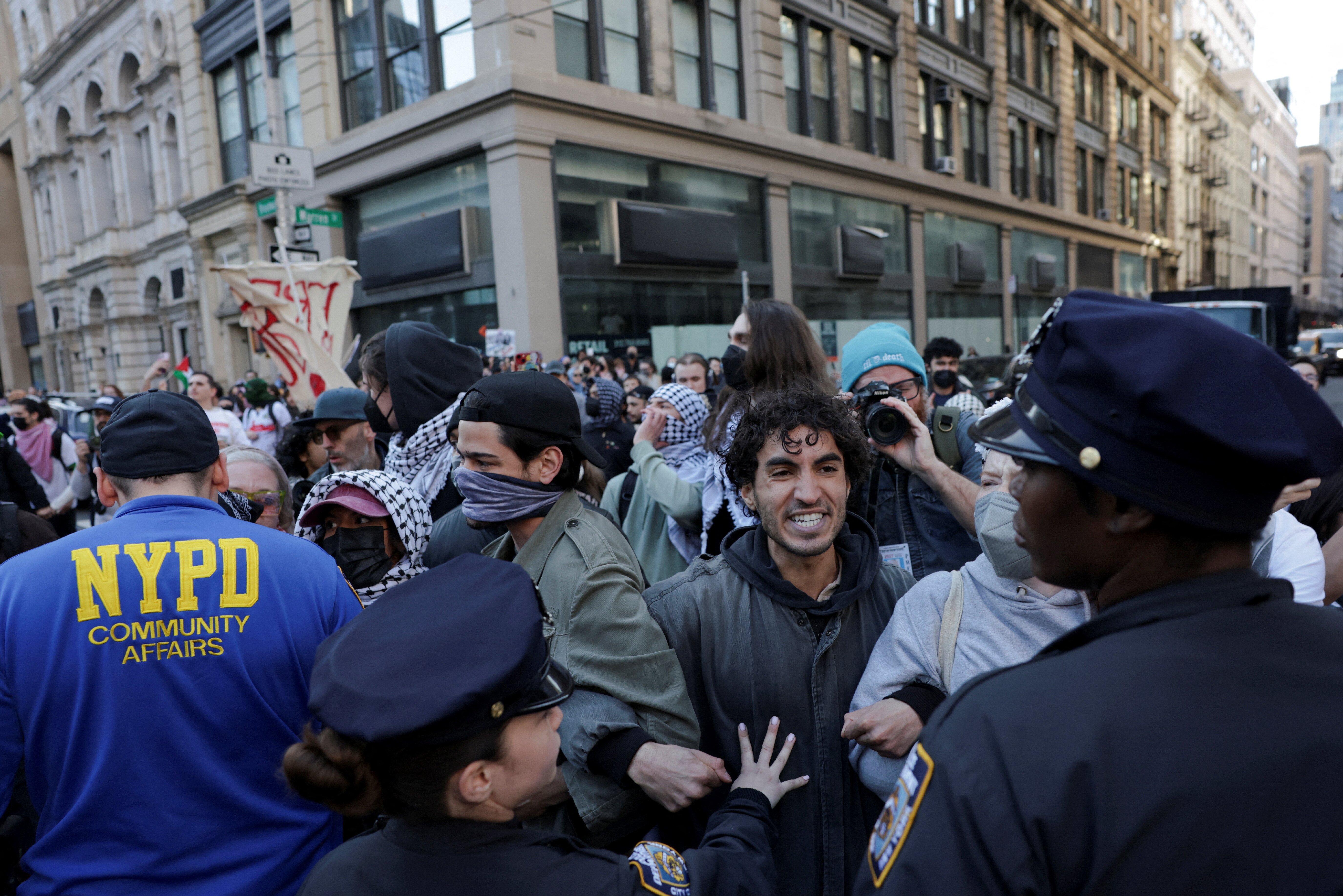 Columbia student protester's arrest prompts federal court showdown